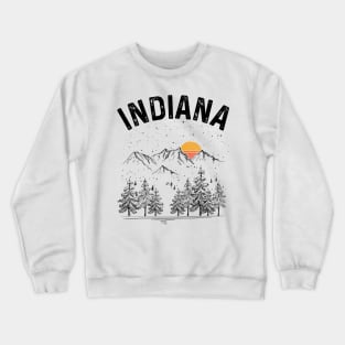 Indiana State Vintage Retro Crewneck Sweatshirt